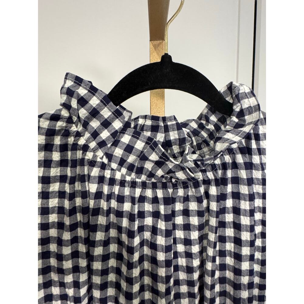 Felicite | Gingham Ruffle Neck Dress - Picture 5 of 8